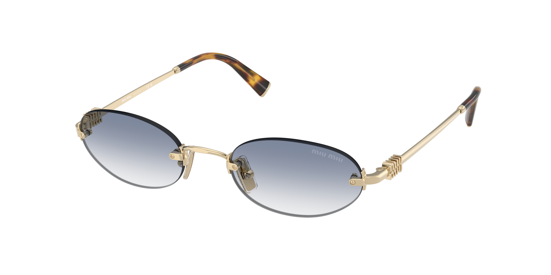 Lunettes Miu Miu SMU A54 coloris ZVN-800 pale gold